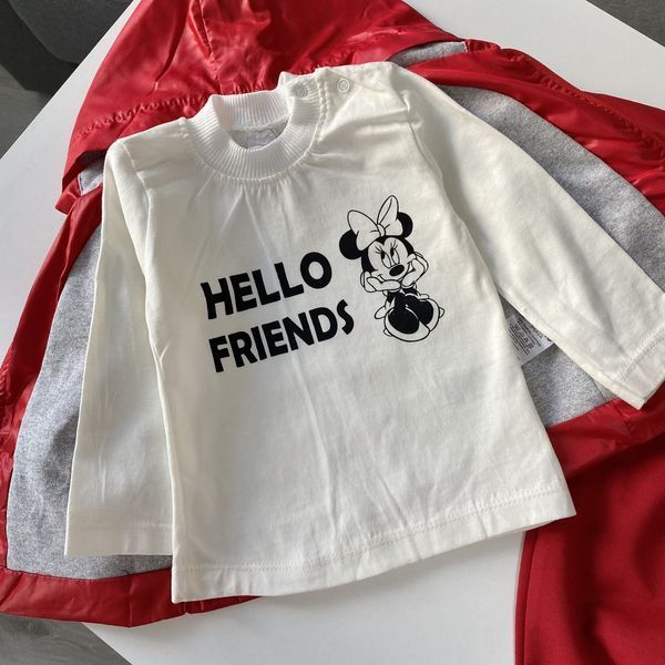 Костюм-трійка для хлопчика &laquo;Hello friends&raquo; червоний 74 розмір 1558 фото