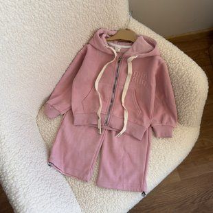 Костюм для дівчинки ''Miu Miu" пудровий 86 розмір 2019-ПУДР фото