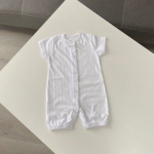 Песочник "Newborn" из ажурного хлопка белый 56 размер 1866 фото