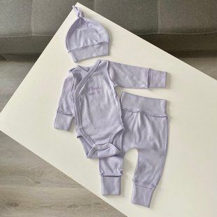 Комплект для дівчинки "Mama's mini" бузковий 56 розмір 1661 фото