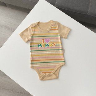 Бодік "I love mommy" бежевий 68 розмір 1401 фото