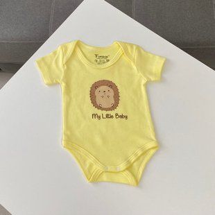 Бодік з інтерлоку "My little baby" жовтий 68 розмір 1821 фото