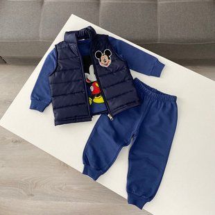 Костюм-трійка для хлопчика &laquo;Mickey&raquo; синій 98 розмір 1839 фото
