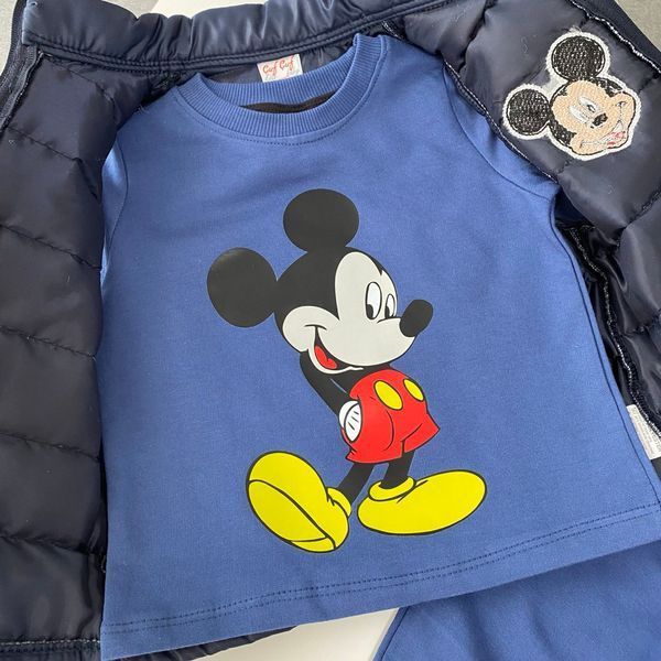 Костюм-тройка для мальчика &laquo;Mickey&raquo; синий 98 размер 1839 фото