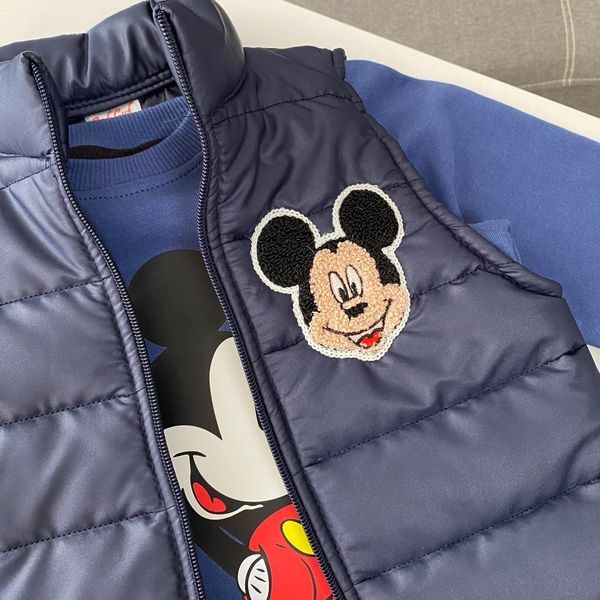 Костюм-тройка для мальчика &laquo;Mickey&raquo; синий 98 размер 1839 фото