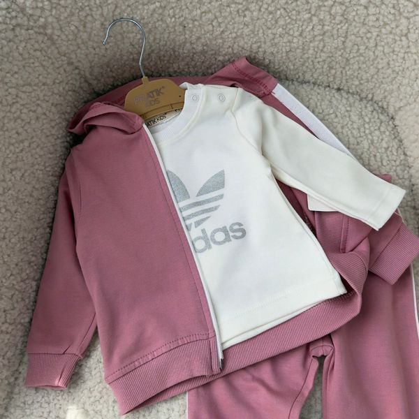 Костюм 3-ка "Adidas" розовый 74 размер 3050 фото