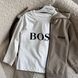 Костюм 3-ка для хлопчика "Boss" бежевий 92 розмір 2081-BOSS-БЕЖ фото 2